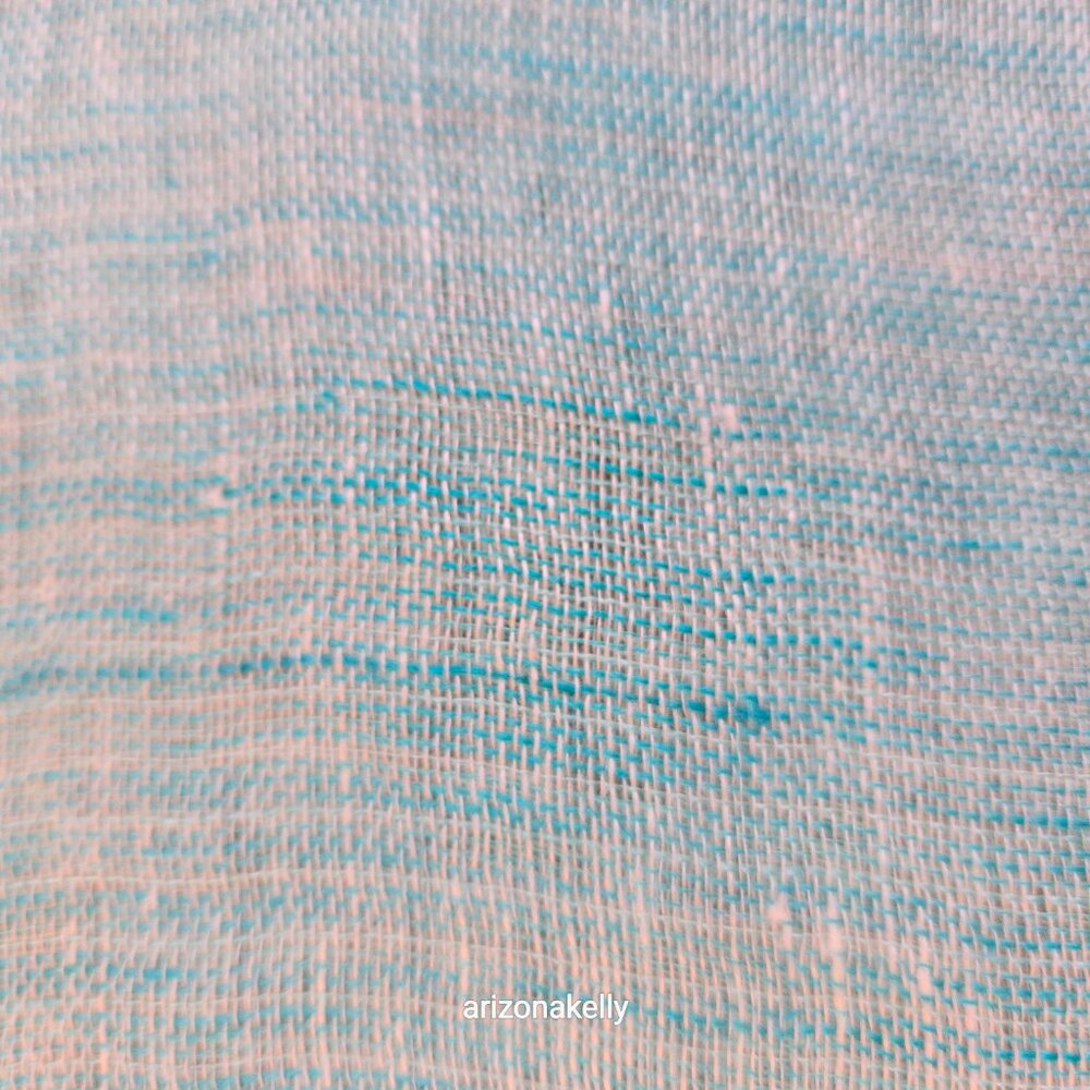 NWOT Linen Scarf Gradient Blue Ombre - Picture 8 of 14